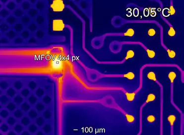 PI640i Optique Microscope Caméra thermique